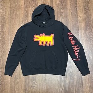Keith Haring x UNIQLO SPRZ NY Pop Art Hoodie Black Medium Streetwear
